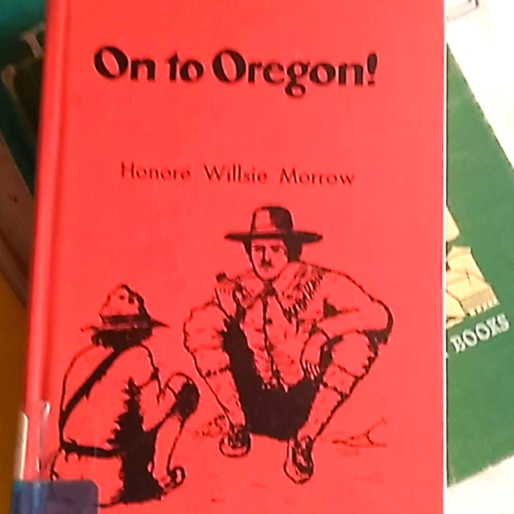 ⚜"On to Oregon" HARDCOVER BOOK Red Cloth